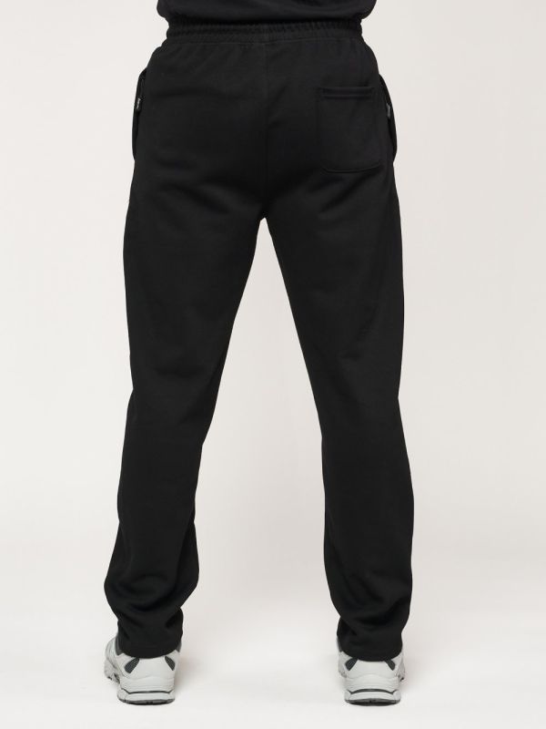 Trousers sports pants with pockets for men black 061Ch